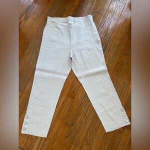 JJill Light Gray Linen Pants
